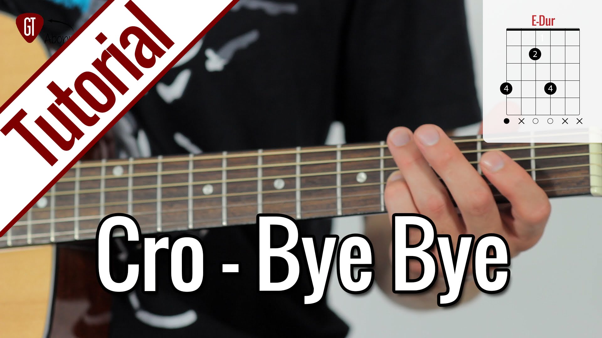 Cro – Bye Bye | Gitarren Tutorial Deutsch