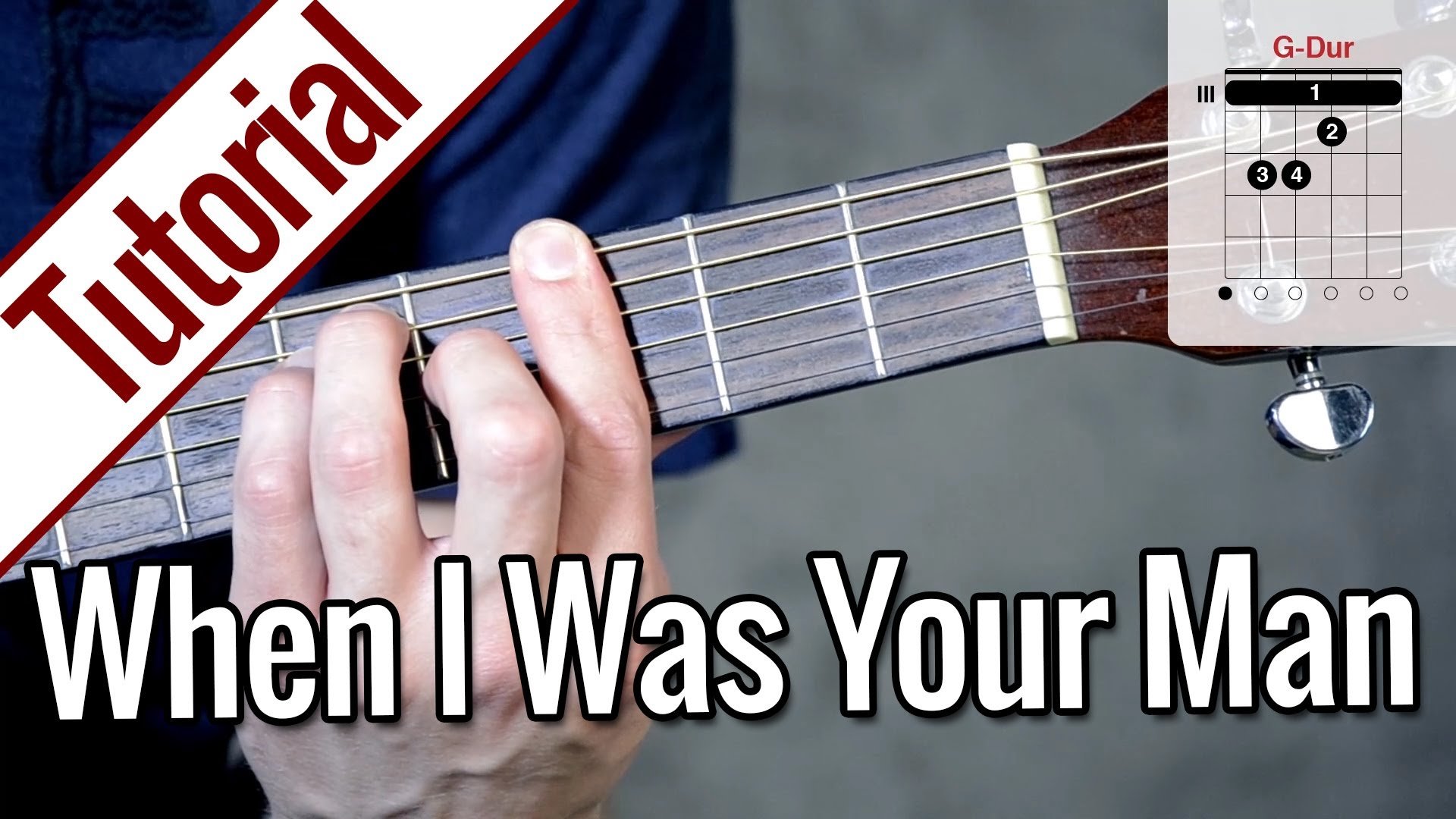 Bruno Mars – When I Was Your Man | Gitarren Tutorial Deutsch