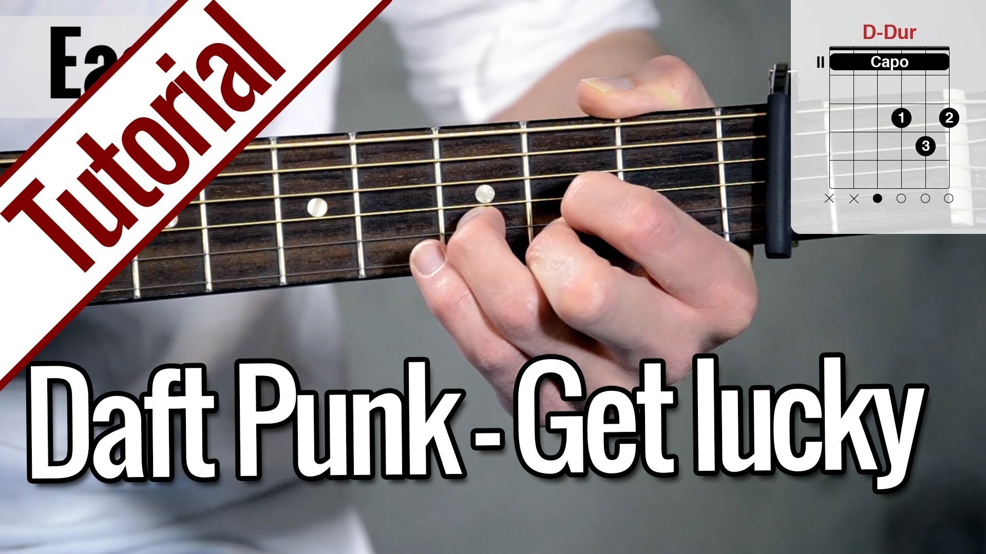 Daft Punk (feat. Pharrell Williams) – Get Lucky | Gitarren Tutorial Deutsch