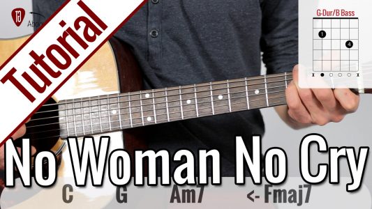 Bob Marley – No Woman, No Cry | Gitarren Tutorial Deutsch