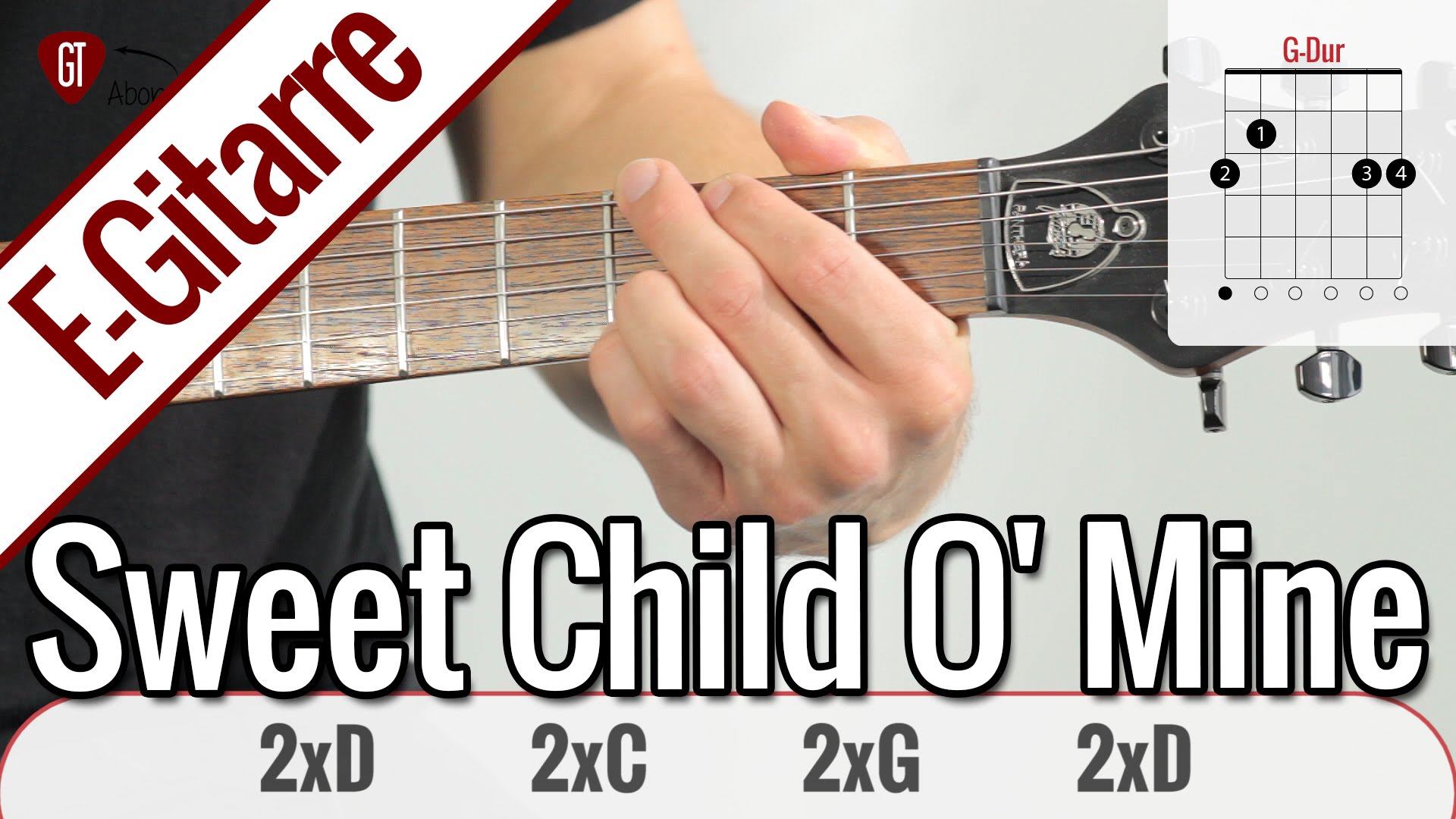 Guns N‘ Roses – Sweet Child O‘ Mine | E-Gitarren Tutorial Deutsch