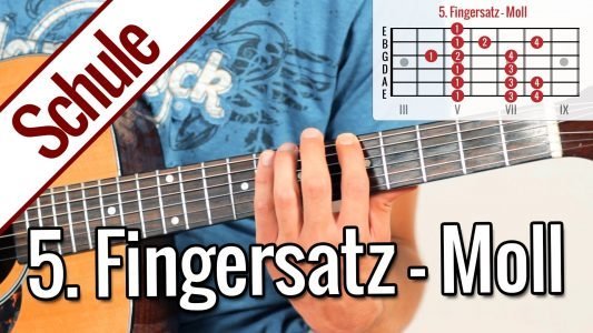 5. Fingersatz Moll (Äolisch) – Tonleiterspiel | Gitarrenschule