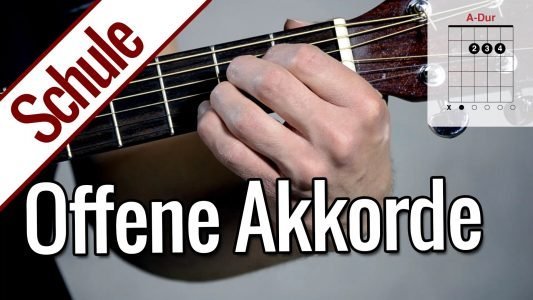 Offene Akkorde | Gitarrenschule