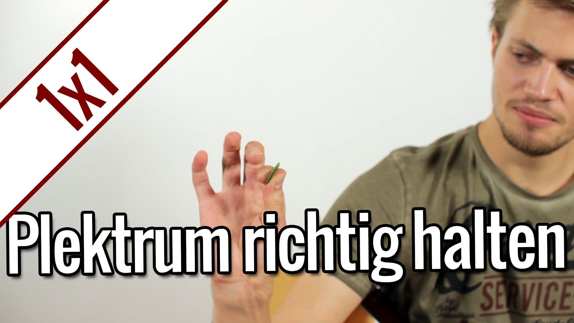 Plektrum richtig halten | Gitarren 1×1