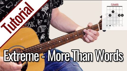 Extreme – More Than Words | Gitarren Tutorial Deutsch