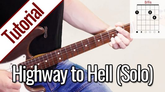 AC/DC Highway to Hell (Solo) | Gitarren Tutorial Deutsch