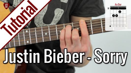 Justin Bieber – Sorry | Gitarren Tutorial Deutsch